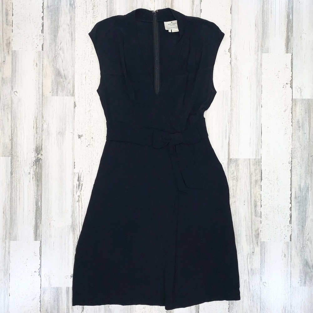 Kate Spade | Black Short Sleeve Dress with Bow